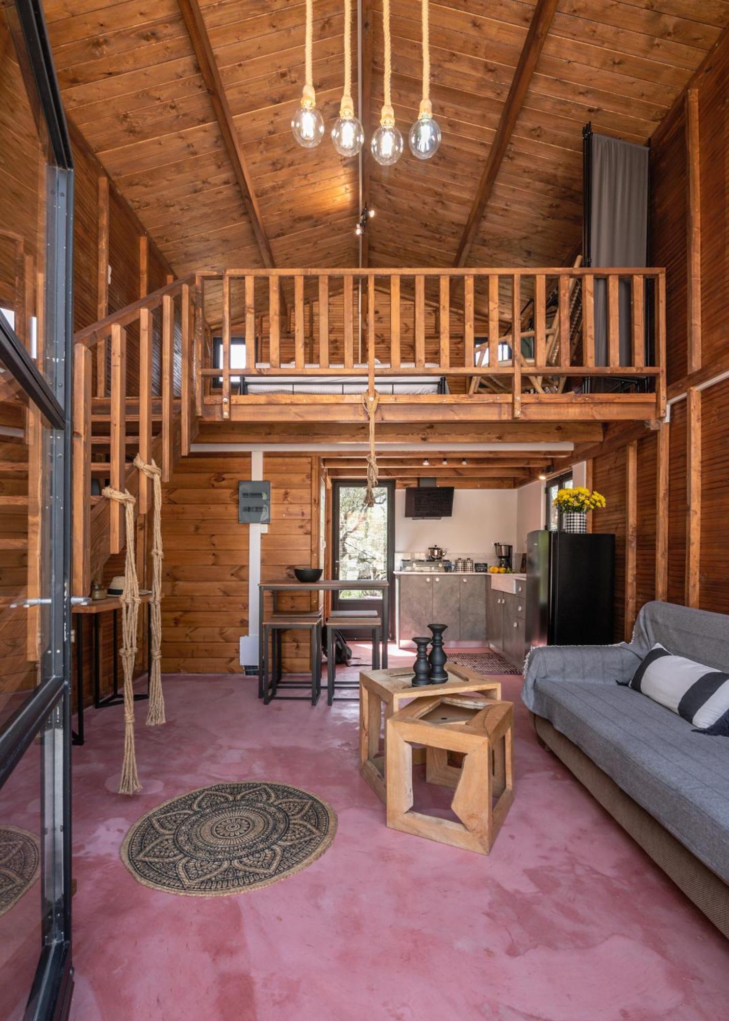 Wooden House Apartments Kalathenai Luaran gambar